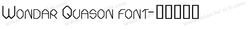 Wondar Quason font字体转换